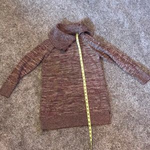 Drop neck multi fall colored sweater